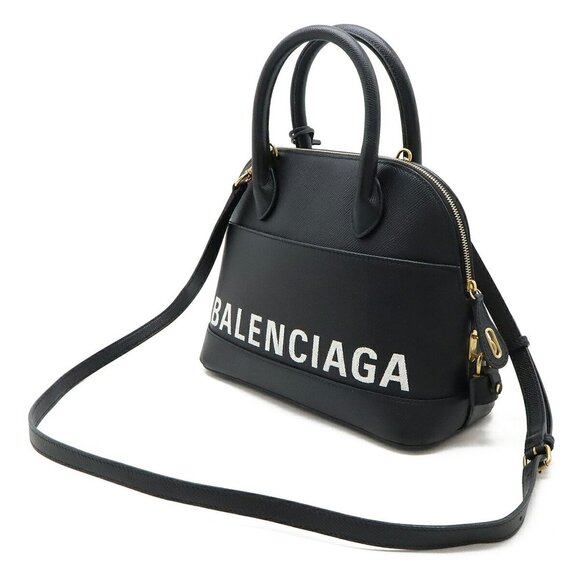 BALENCIAGA Black Leather Shoulder Bag - Picture 3 of 9